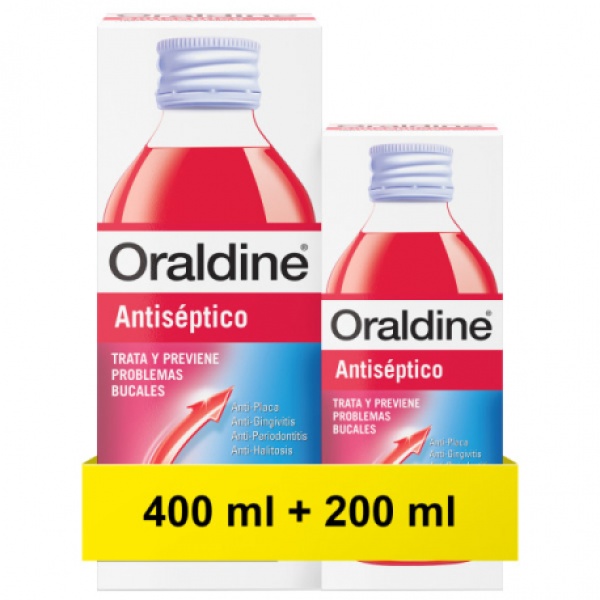 ORALDINE ANTISEPTICO 400ML + 200ML GRATIS