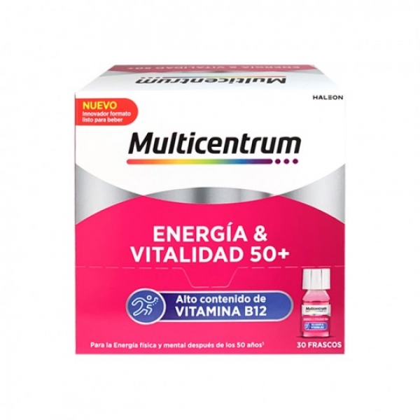 MULTICENTRUM ENERGIA & VITALIDAD 50+ 30 FRASCOS